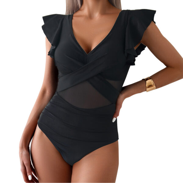 Europe and the United States Amazon swimsuit women's quick-drying sports one-piece swimsuit - Image 2